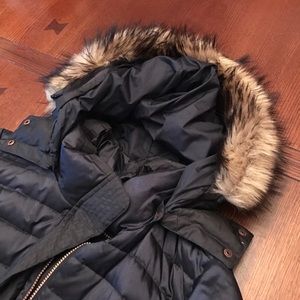 Lands End Navy Down Parka - 2X